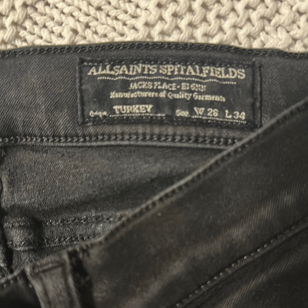 AllSaints Black Denim Jeans